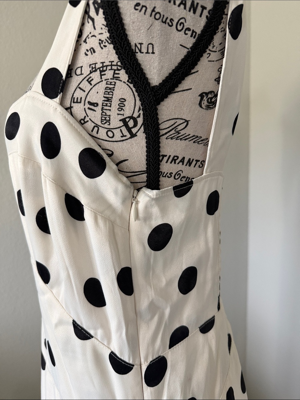 Maeve Black & White Polka Dot Maxi Dress - Picture 7 of 7